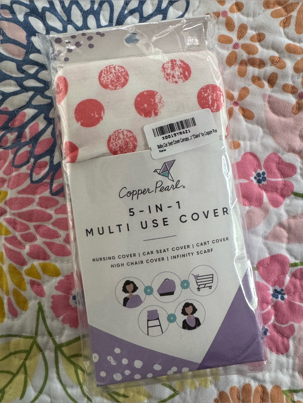 NWT copper pearl multi use cover baby